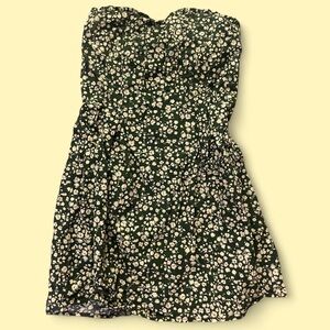 Floral Strapless Dress